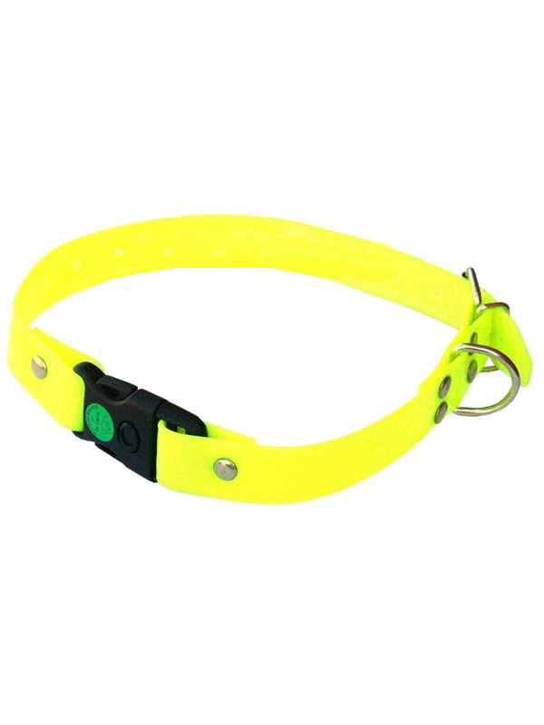 Ошейник для собаки ярко желтый флуоресцентный - фото 1