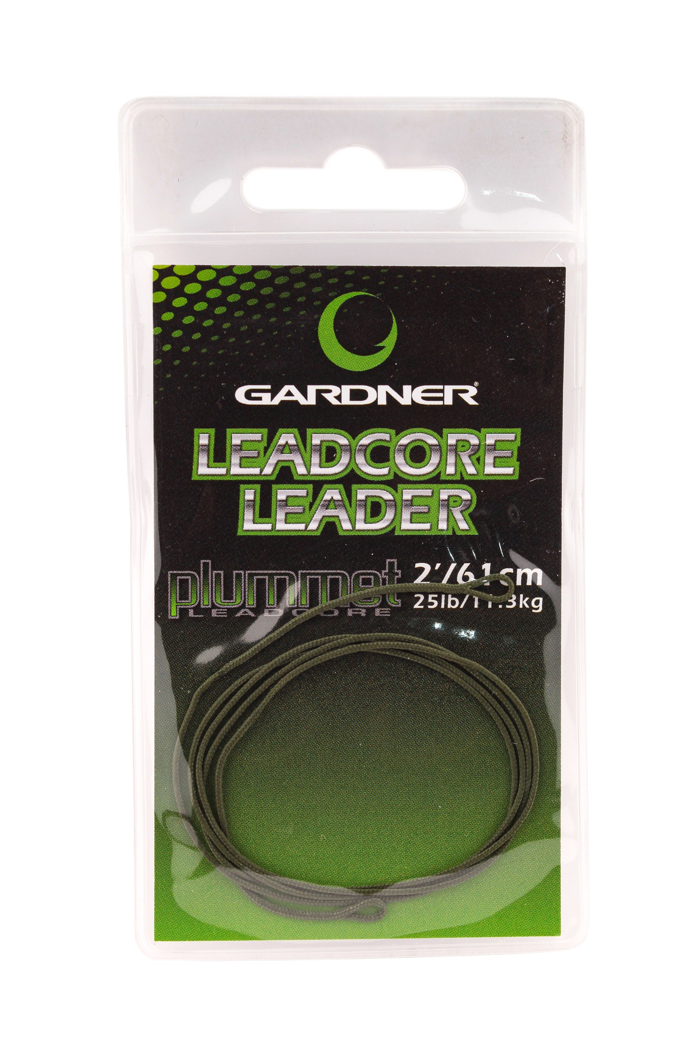 Лидкор Gardner Plummet leadcore leaders 61см green - фото 1
