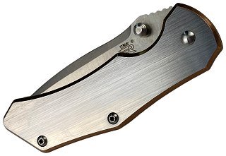 Нож Sanrenmu 7074LUC-SCY складной сталь 12C27 Brush bronze 420 steel - фото 7