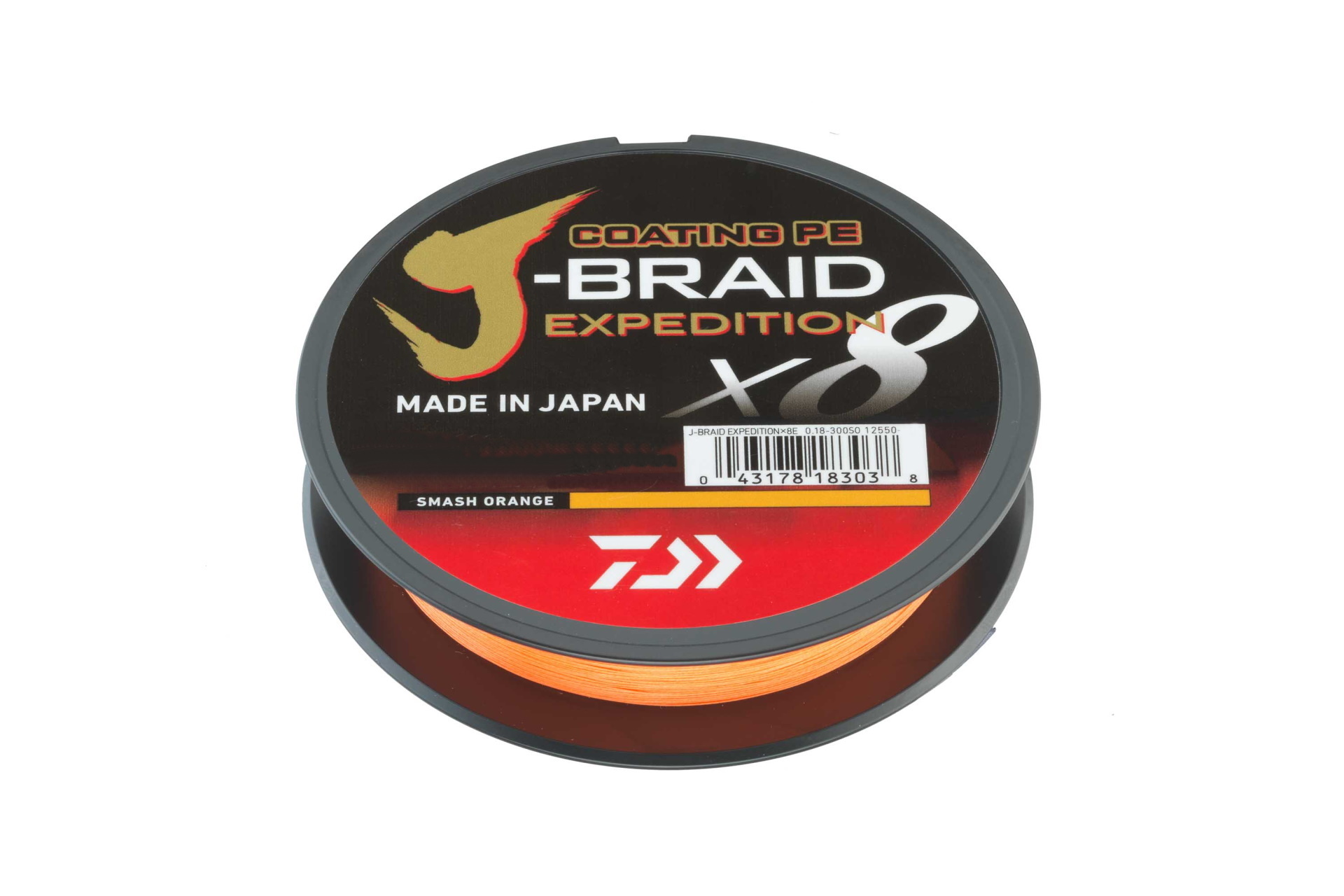 Шнур Daiwa J-braid expedition×8e 0,20мм-150м Sмash orange - фото 1