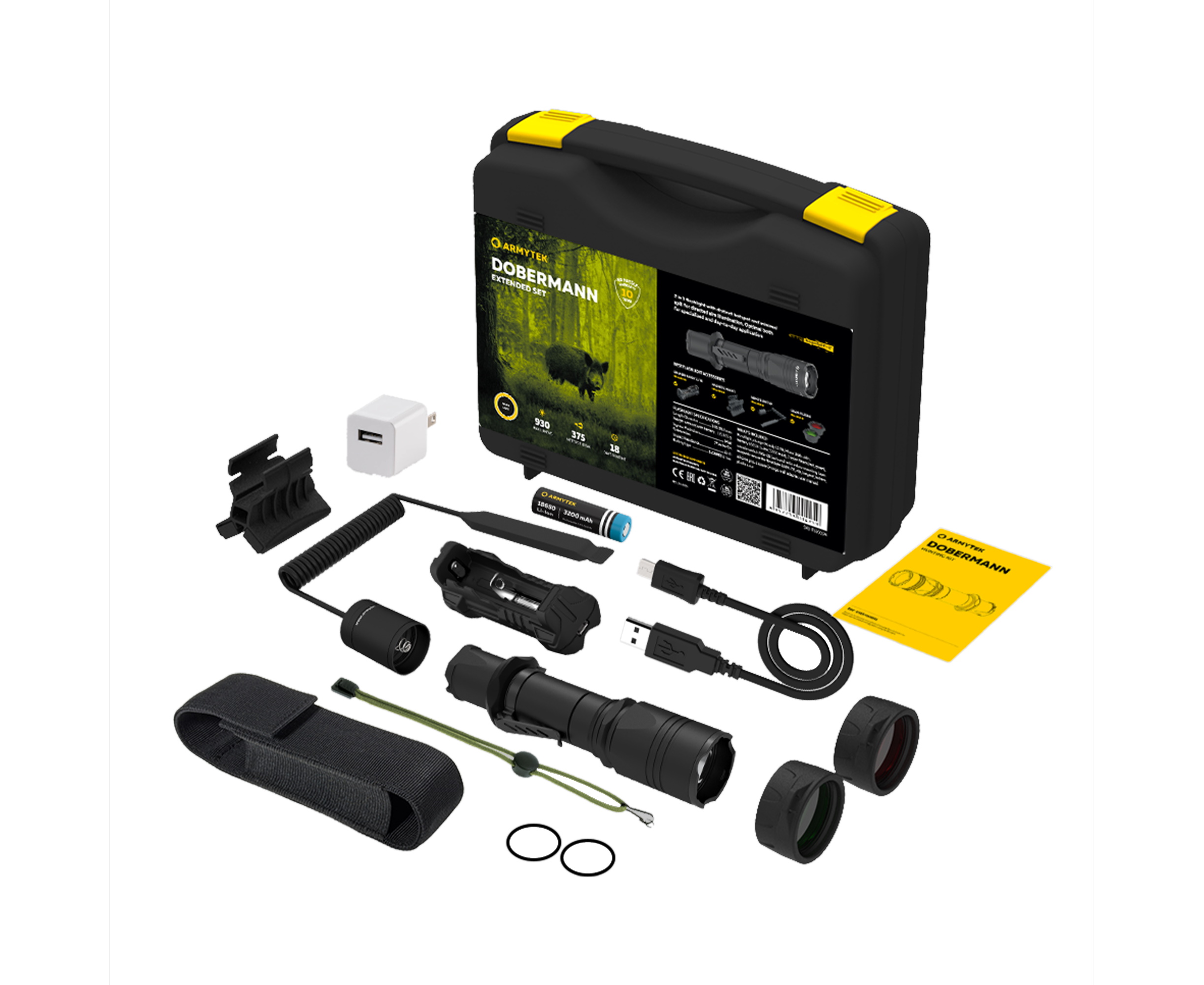 Фонарь Armytek Dobermann extended set белый - фото 1