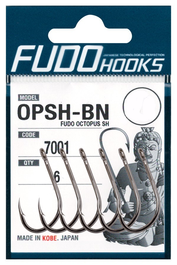 Крючки Fudo Octopus SH OPSH-BN 7001 BN №1/0  - фото 1