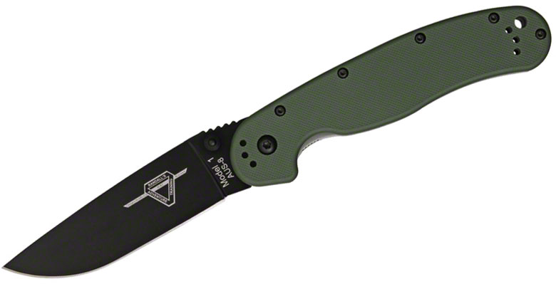 Нож Ontario 8846OD RAT-1 Black&Green - фото 1