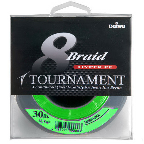 Шнур Daiwa Tournament 8хBraid Chartreuse 135м 0.16мм - фото 1