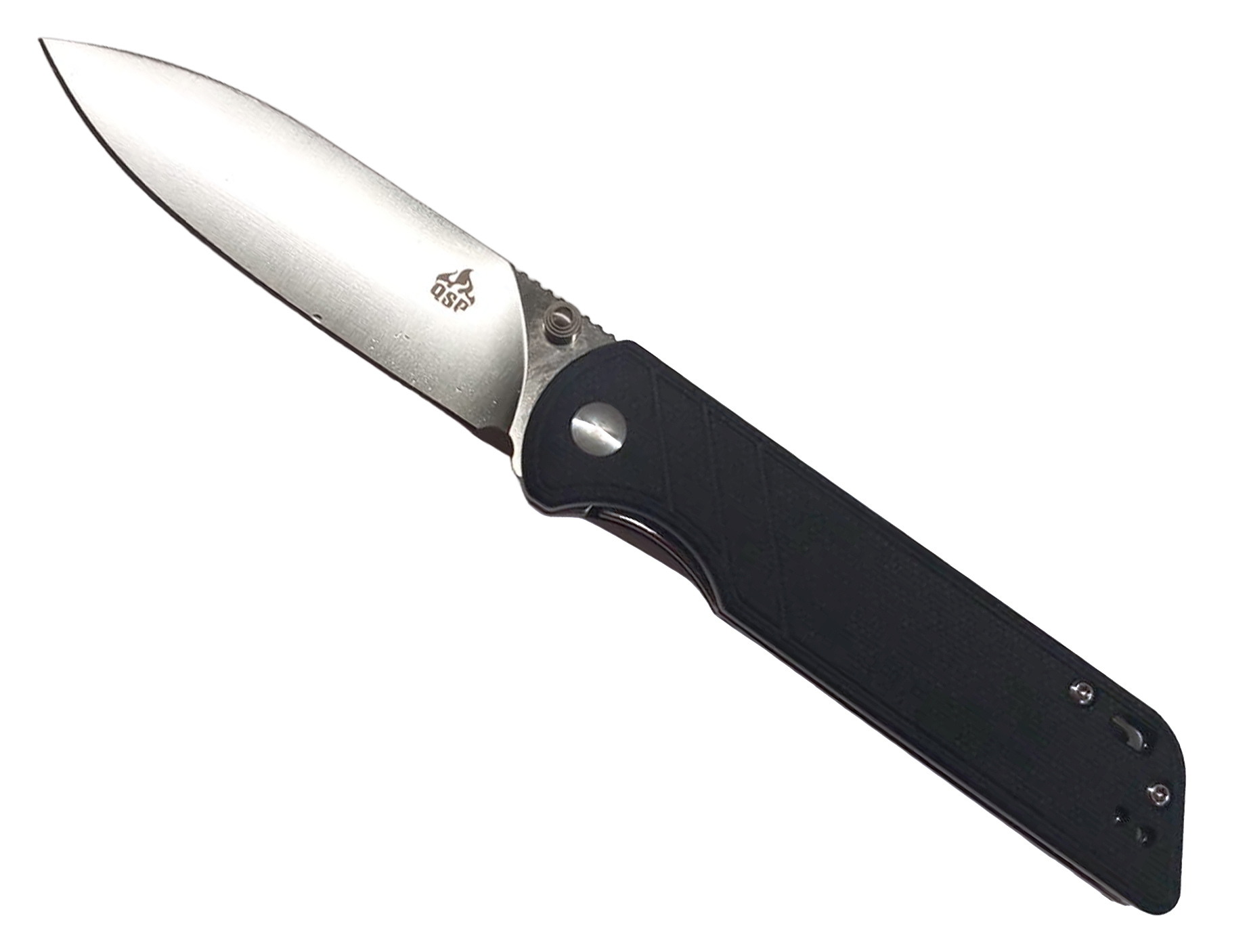 Нож QSP Parrot складной клинок D2 рукоять черная G10 - фото 1