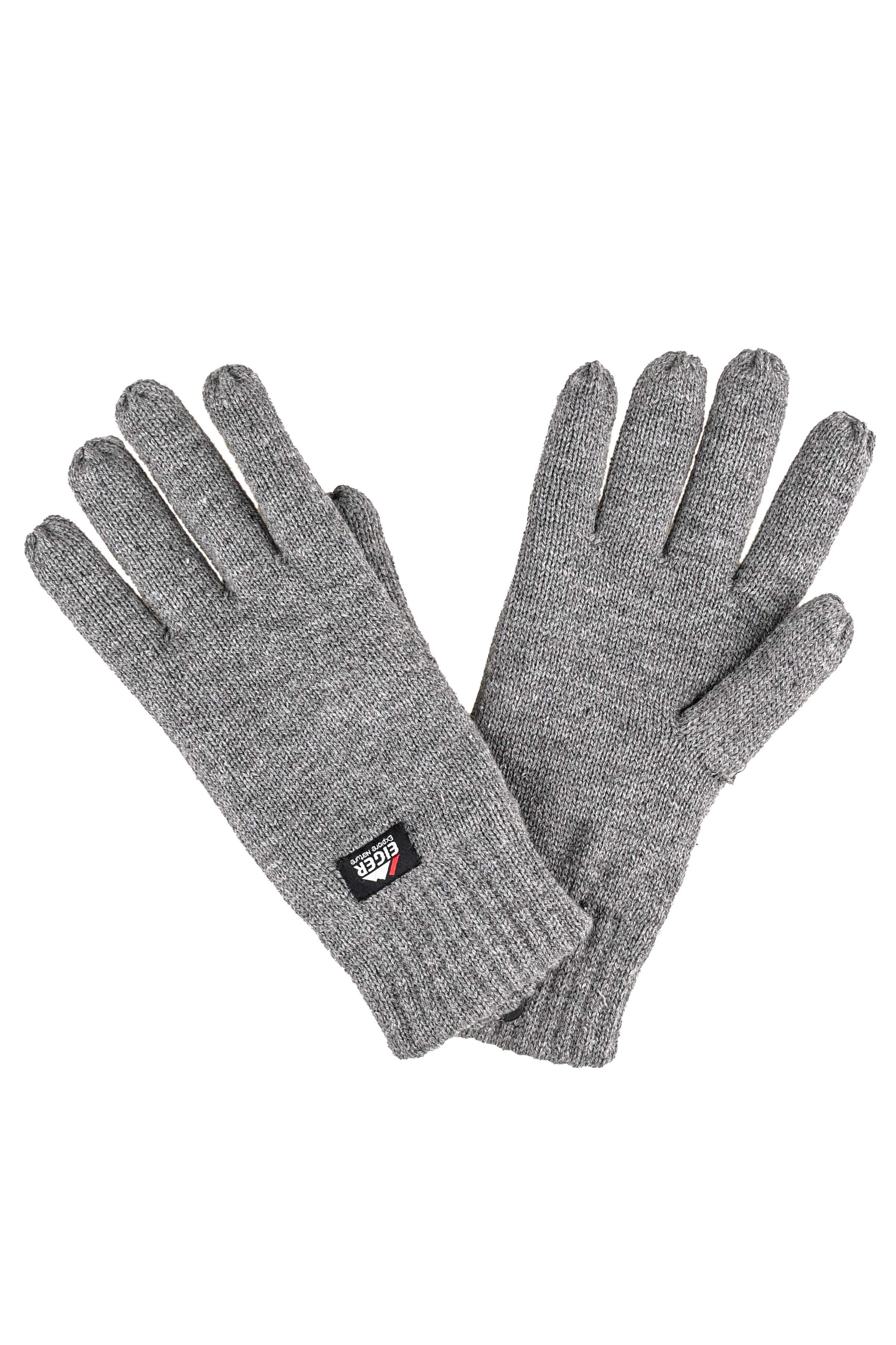 Перчатки Eiger Knitted w/3M thinsulate lining grey - фото 1