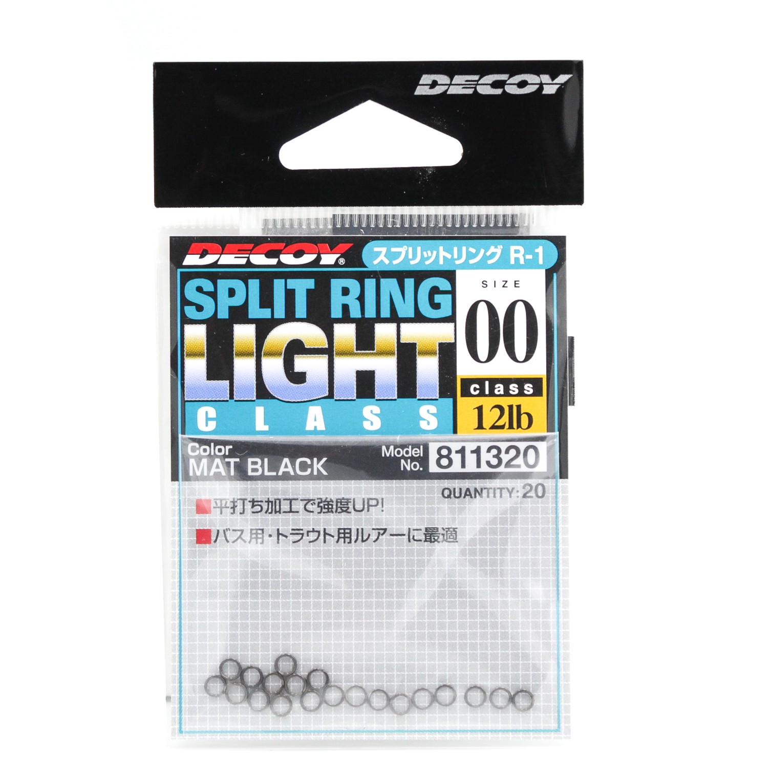 Заводное кольцо Decoy Split Ring black №00 - фото 1