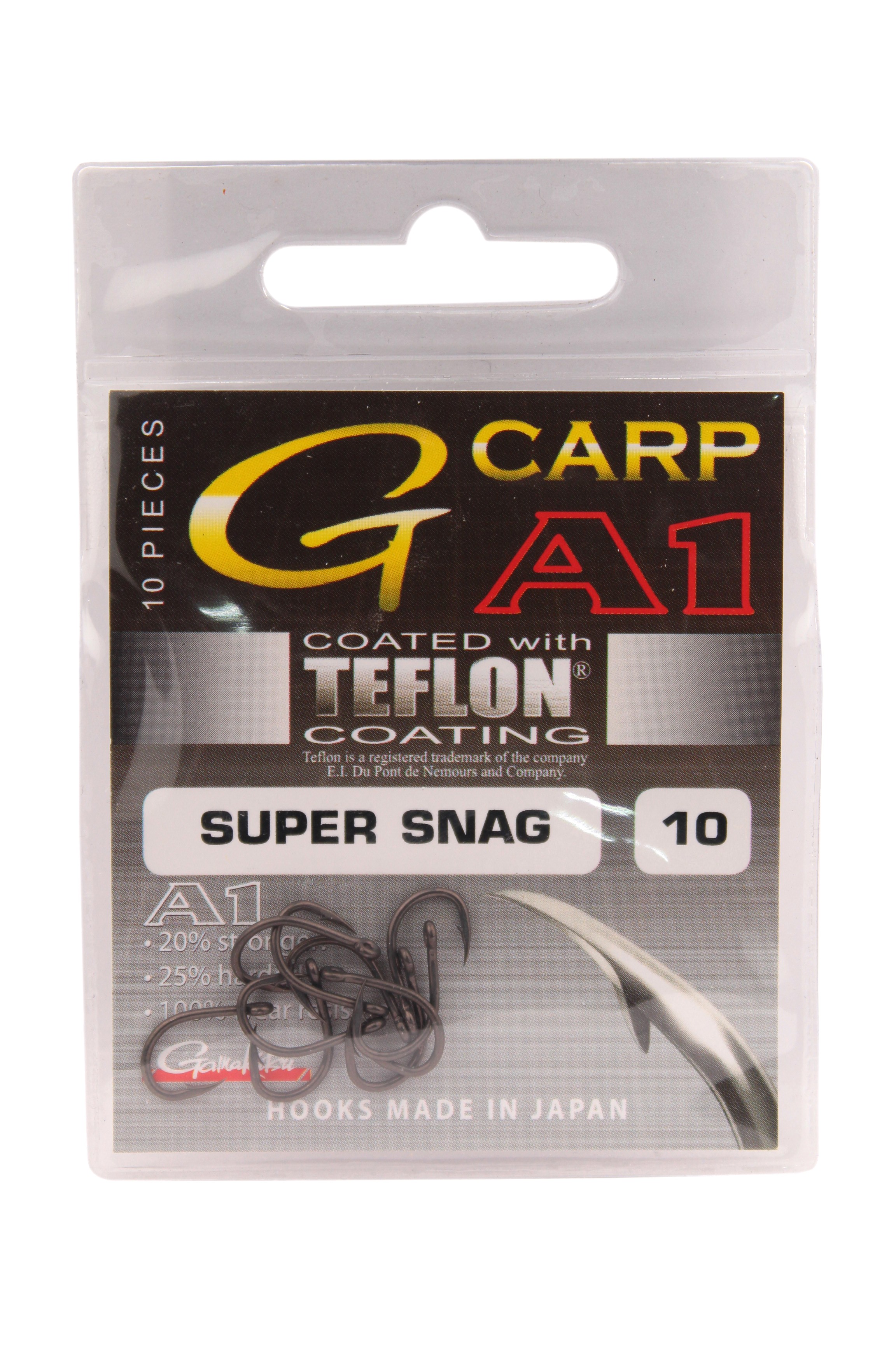 Крючок Gamakatsu G-Carp super snag PTFE №10 - фото 1