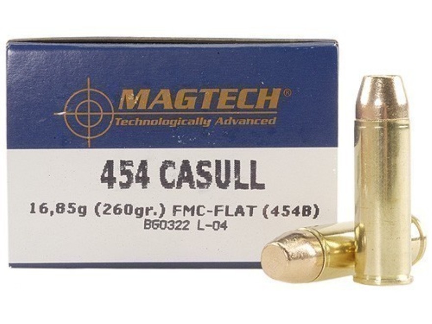 Патрон 454Casull Magtech 16,8 СBС FMJ-Flat - фото 1