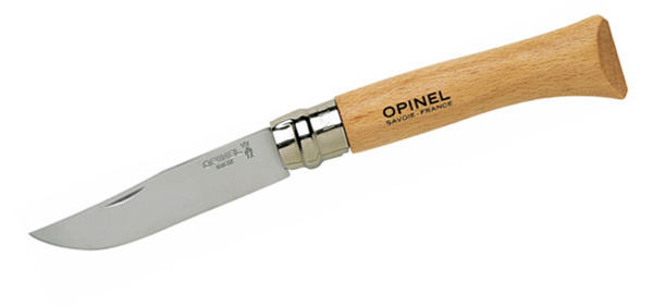 Нож Opinel 10VRI 10см рог деревянный футляр - фото 1