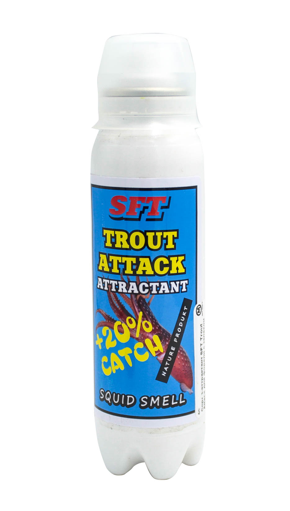 Спрей-аттрактант SFT Trout Attack для форели с запахом кальмара - фото 1