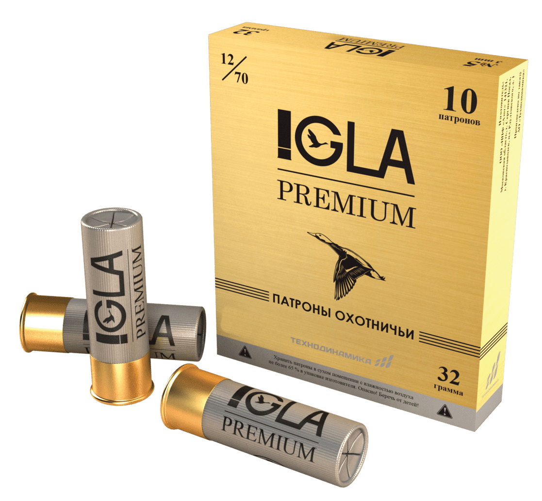 Патрон 12х70 Технодинамика Igla-Premium 5 32гр - фото 1