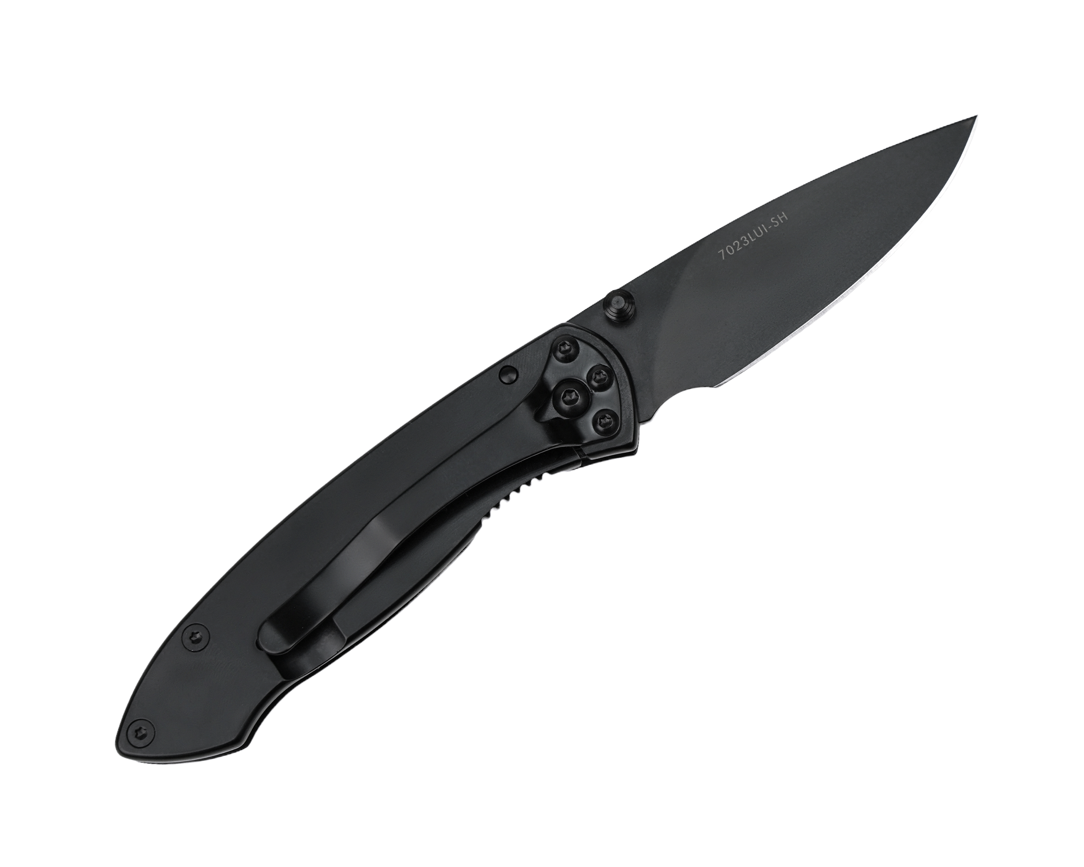 Нож Sanrenmu 7023LUI-SH складной сталь 8Cr13MOV Black coat 3Cr14N - фото 1