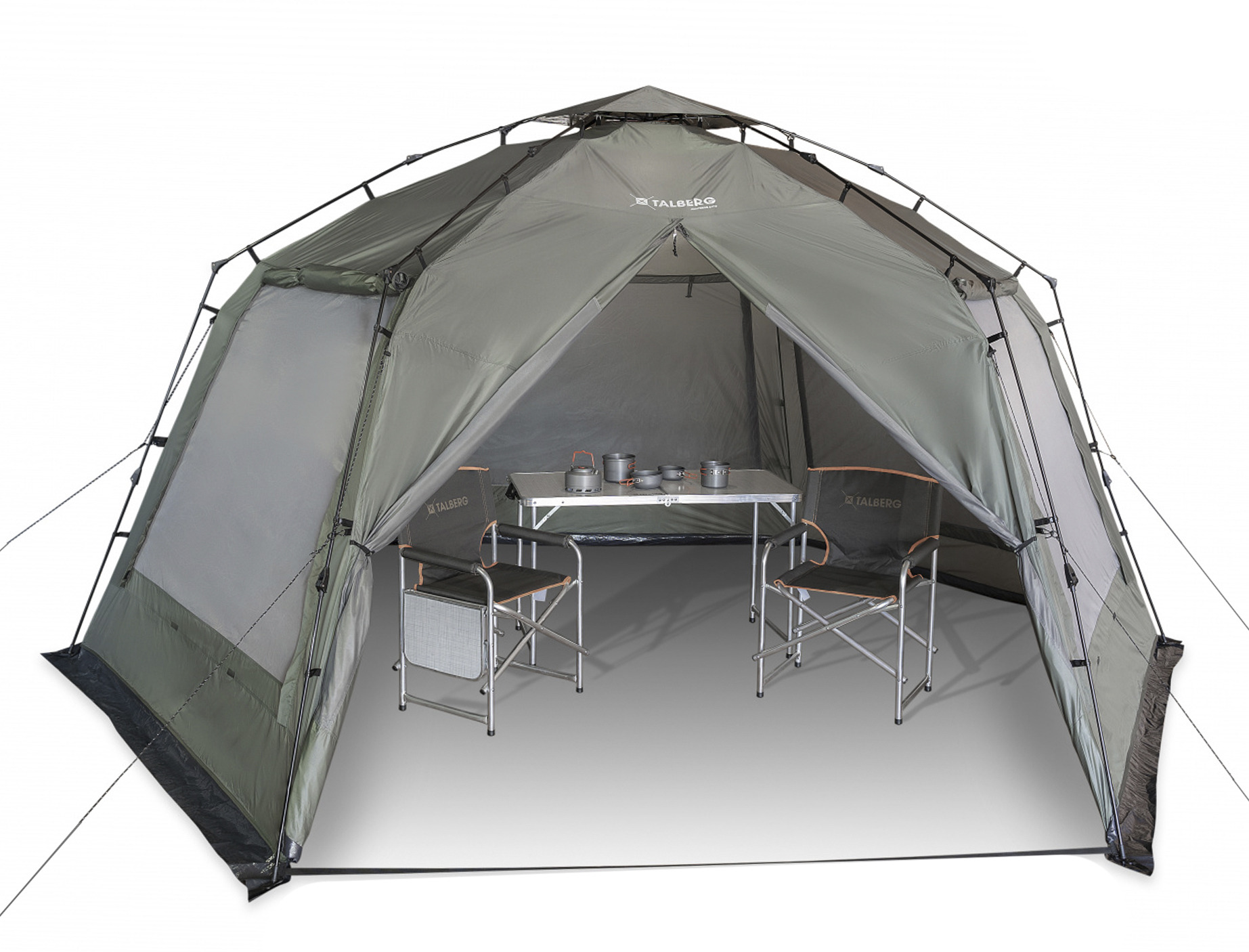 Шатёр Talberg ANAPURNA AUTO серо-зелёный - фото 1
