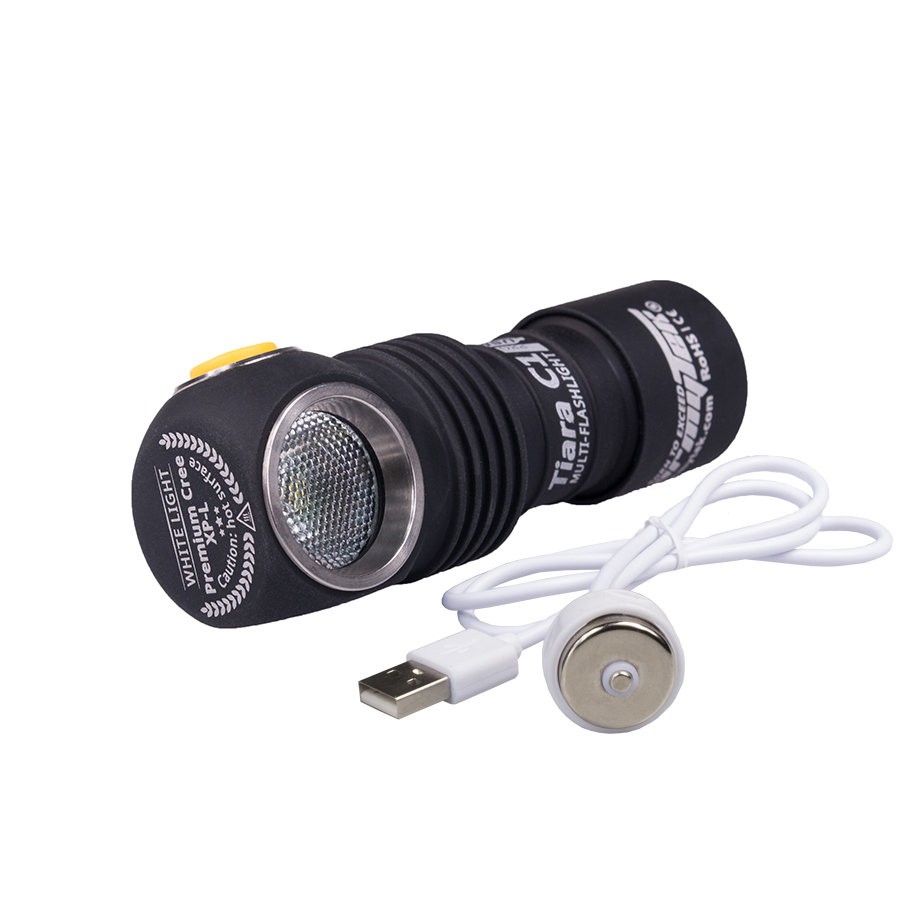 Фонарь Armytek Tiara C1 Pro XP-L USB серебро - фото 1