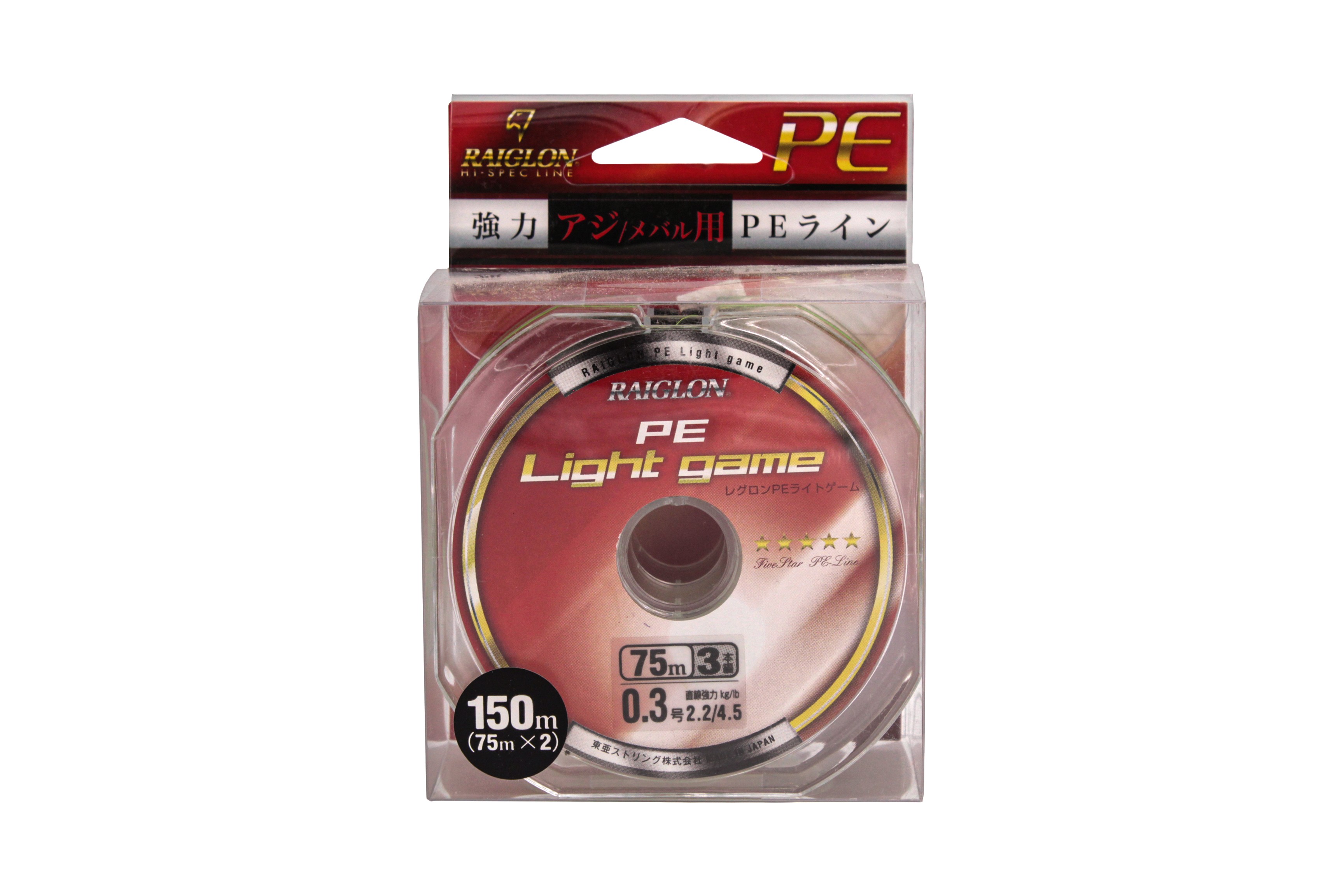 Шнур Raiglon PE light game 3 braid 150м PE 0,3/0,090мм - фото 1