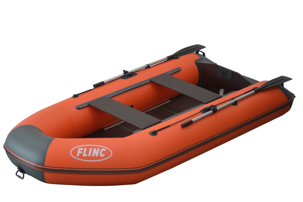 Лодка Flinc FT290L надувная красная - фото 1