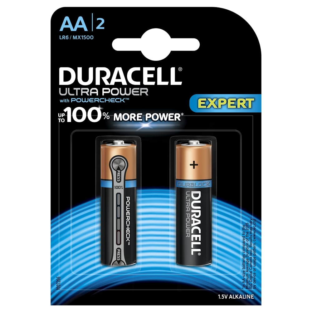 Батарейка Duracell UltraPower АА уп.2шт - фото 1
