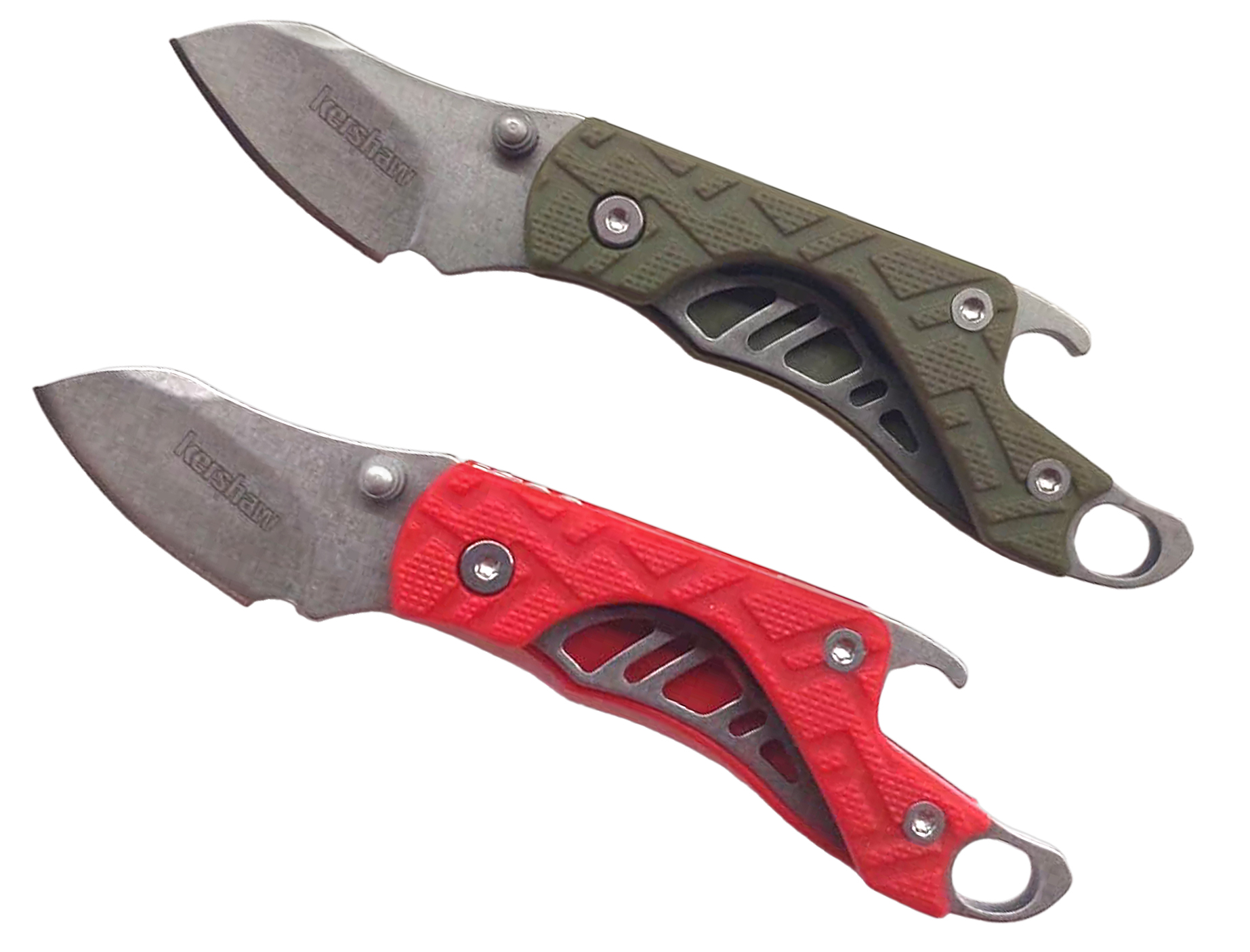 Сет из двух ножей Kershaw Cinder Combo Pack рукоять нейлон зеленый/оранжевый - фото 1