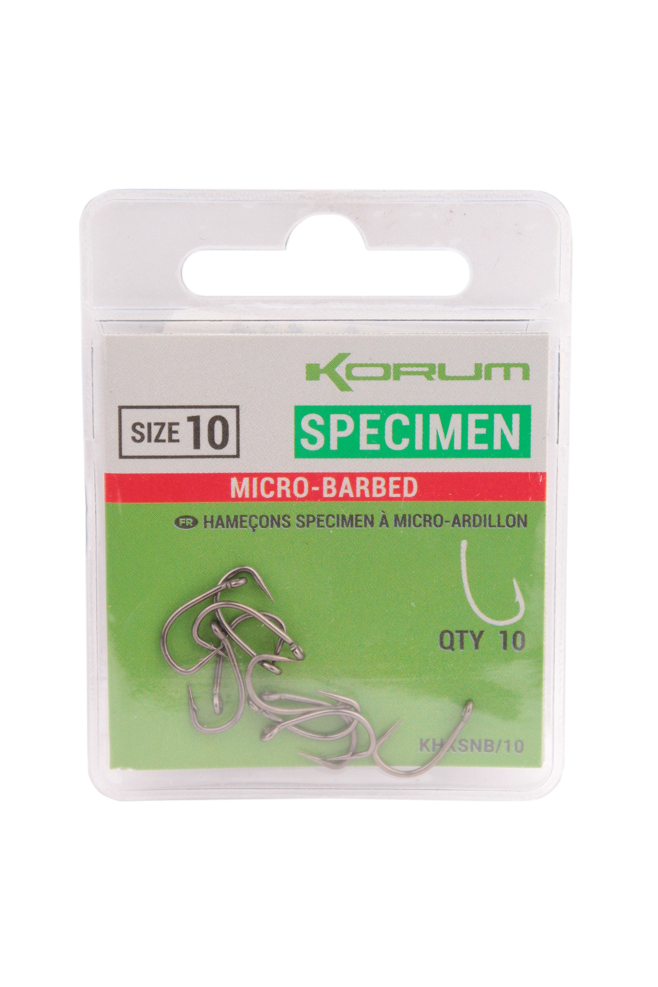 Крючки Korum Xpert Specimen Micro Barbed Hooks №10 - фото 1