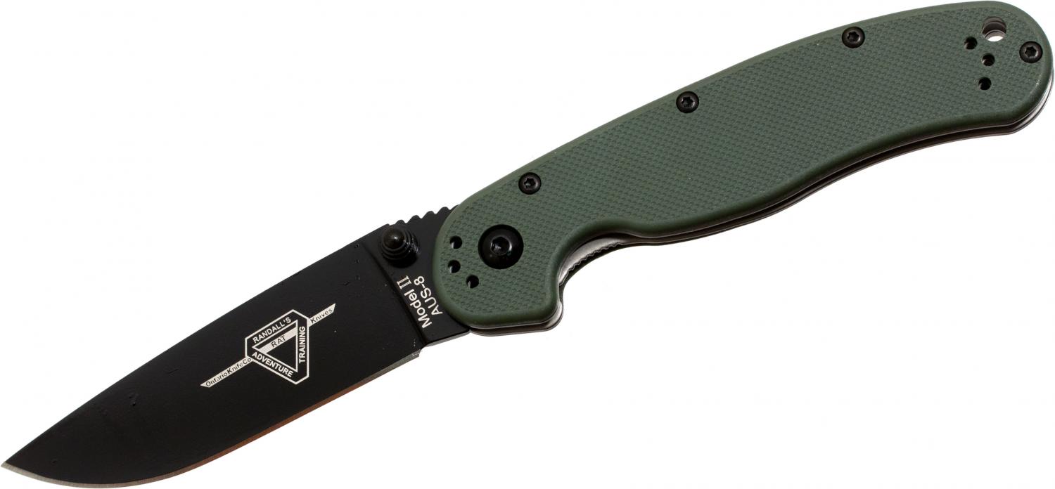 Нож Ontario 8861OD RAT-2 Green&Black - фото 1
