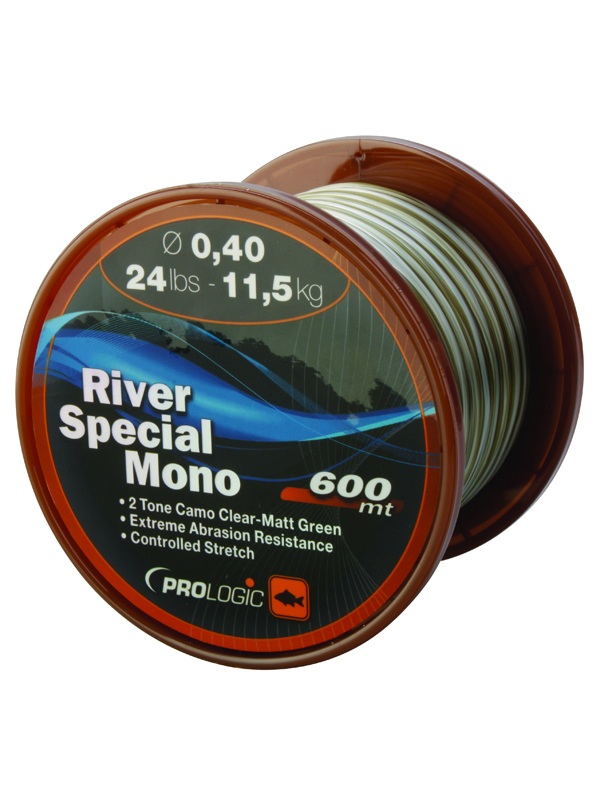 Леска Prologic River special mono 600м 24lbs 11,5кг 0,40мм сamo - фото 1