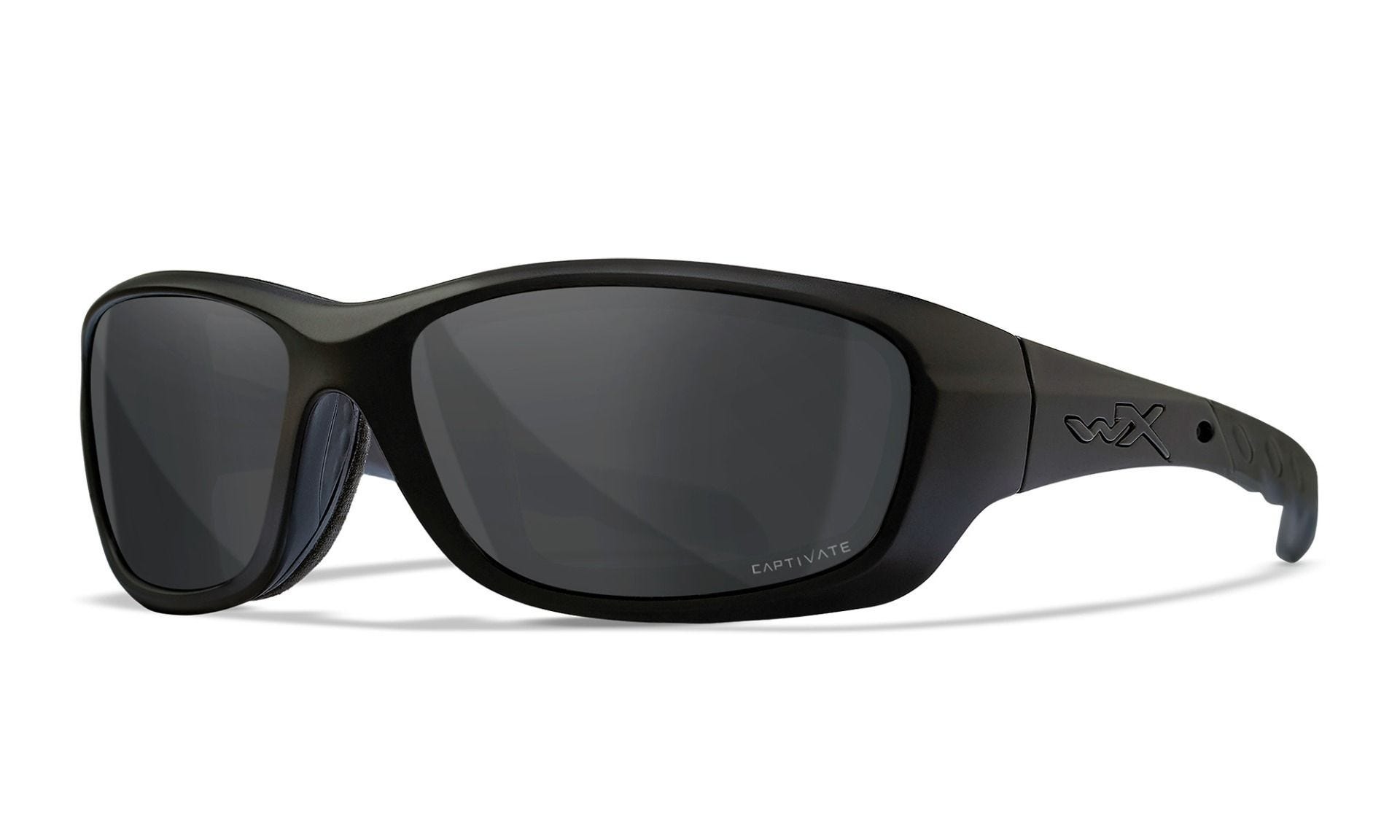 Очки защитные Wiley X WX Gravity Matte Black/Polarized - Grey - фото 1