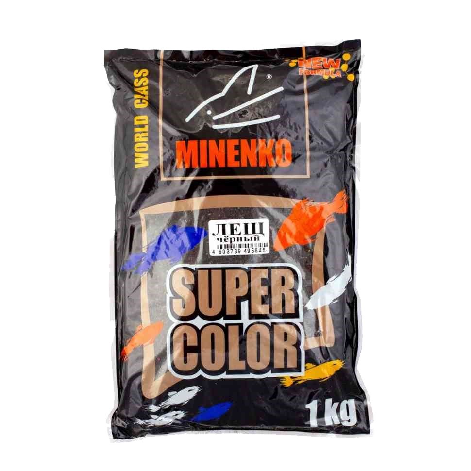 Прикормка MINENKO Super color лещ черный - фото 1