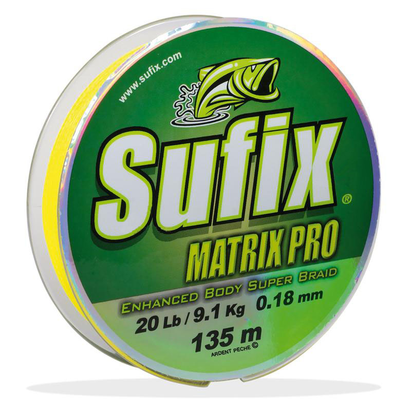 Шнур Sufix Matrix pro chartreuse 135м 0,34мм  - фото 1