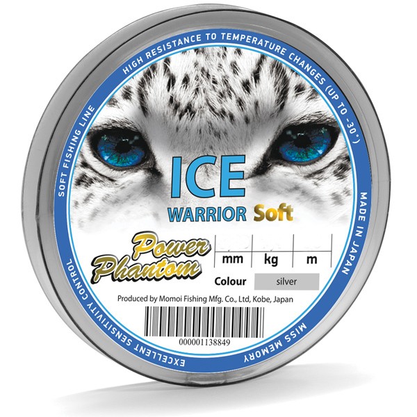 Леска Power Phantom Ice Warrior soft silver 30м 0,11мм 1,3кг - фото 1
