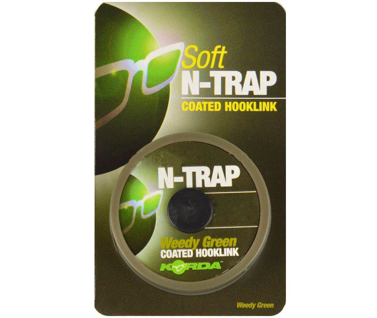 Поводочный материал Korda N Trap soft weedy green 20lbs - фото 1