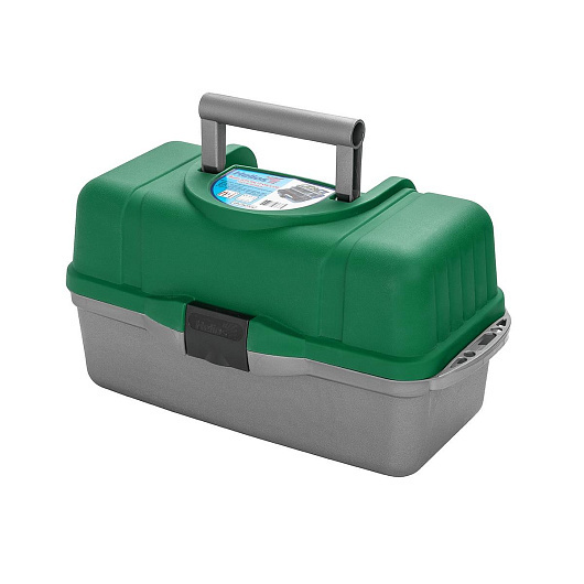 Ящик Helios для инструментов трехполочный зеленый - фото 1