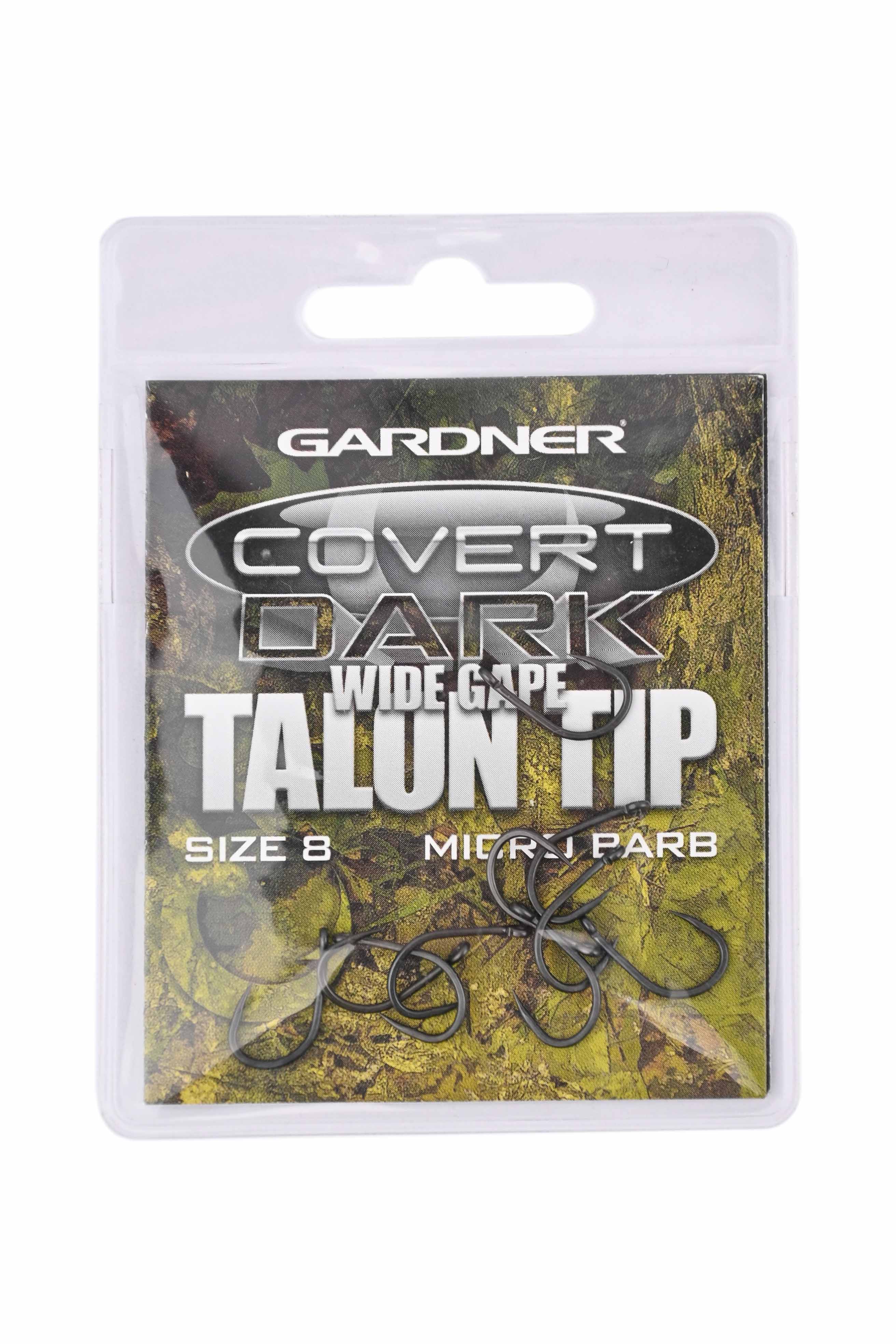 Крючки Gardner Covert dark wide gape talon tip barbed №8 - фото 1