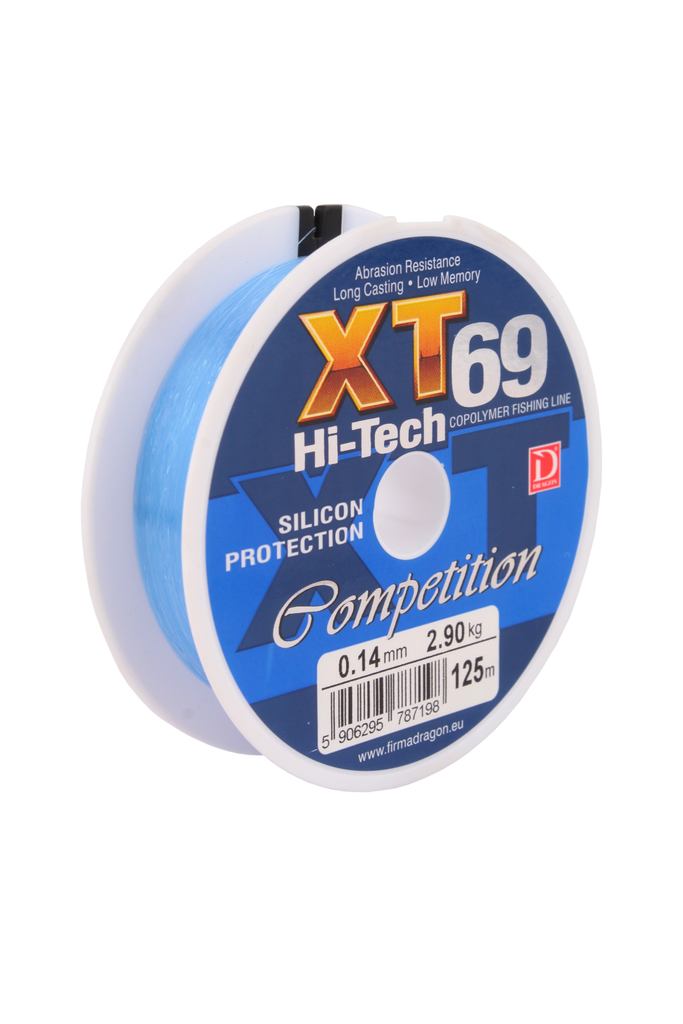 Леска Dragon XT69 Hi-Tech competition 125м 0.14мм 2.9кг - фото 1