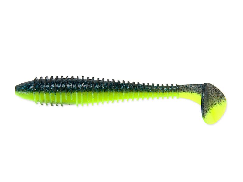 Приманка Keitech 3,8" FAT Swing Impact - Chartreuse Thunder - фото 1