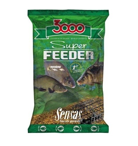 Прикормка Sensas 3000 1кг Super feeder river  - фото 1