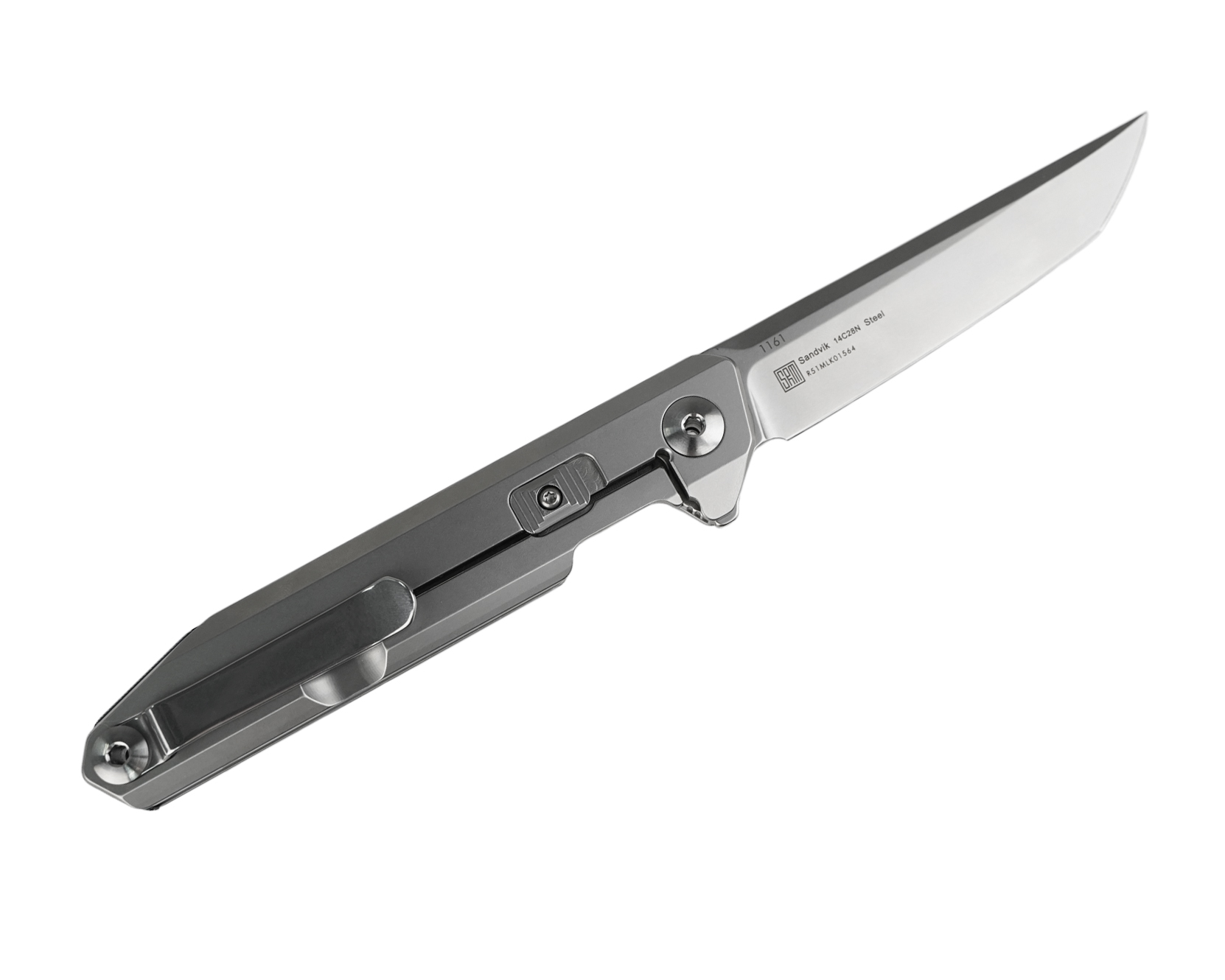 Нож Sanrenmu 1161 складной сталь Sandvik  14C28N рукоять 420 Steel - фото 1