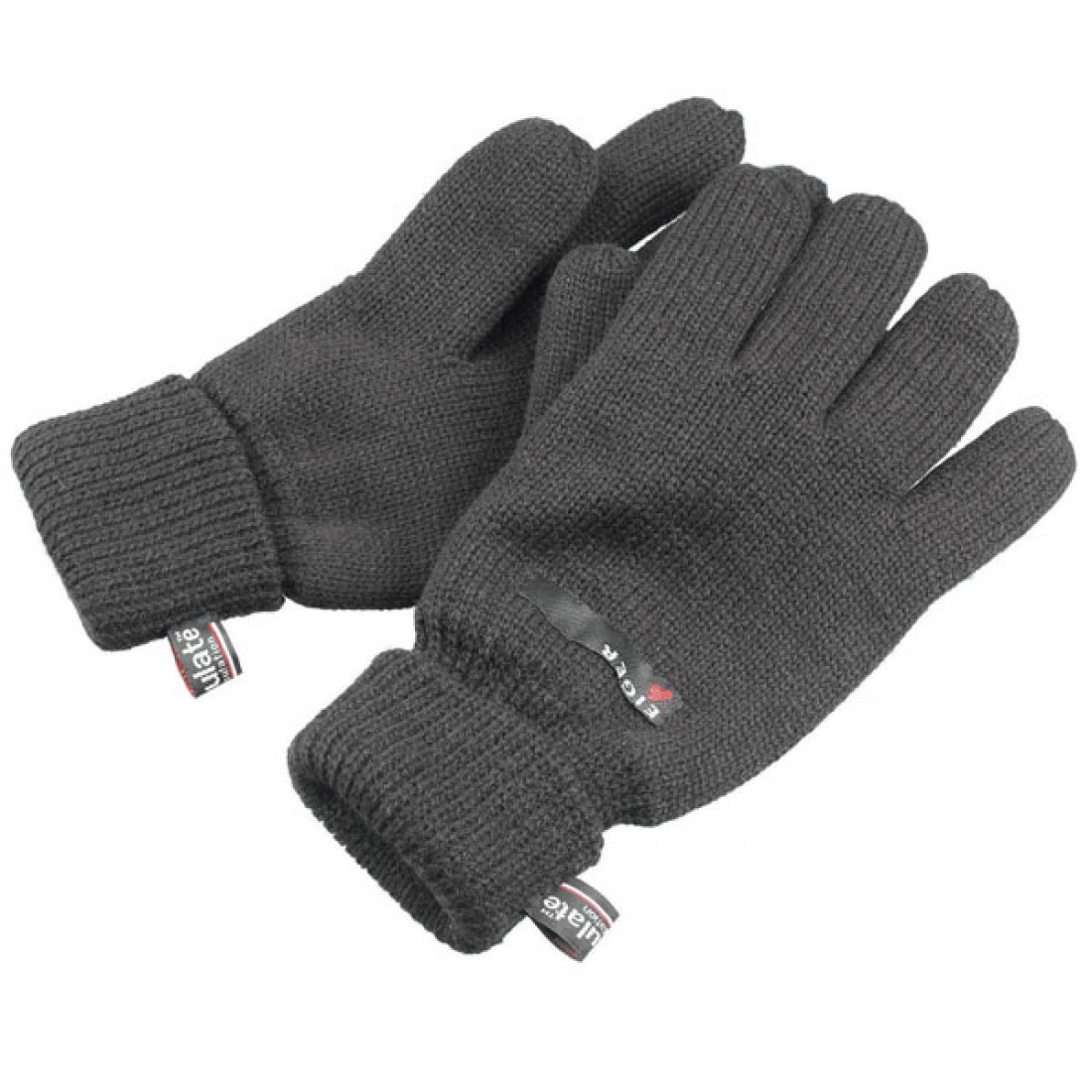 Перчатки Eiger Knitted thinsulate black - фото 1