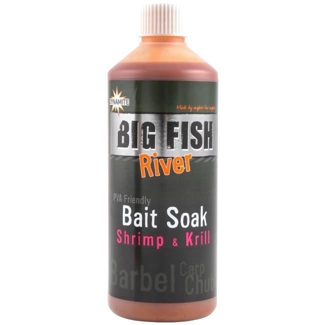 Ликвид Dynamite Baits Big fish river shrimp & krill 500мл - фото 1