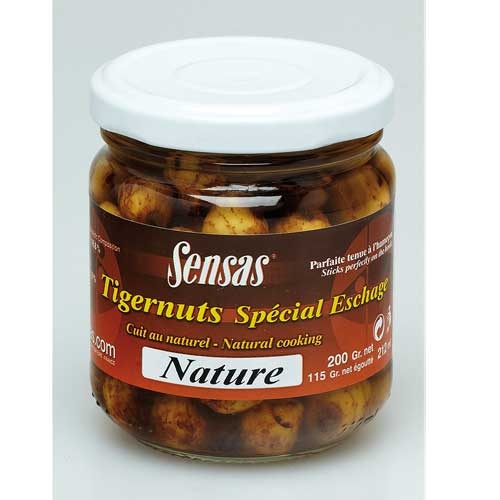 Насадка Sensas Cooked tigernuts орехи тигровые 0,212л natural стекло - фото 1