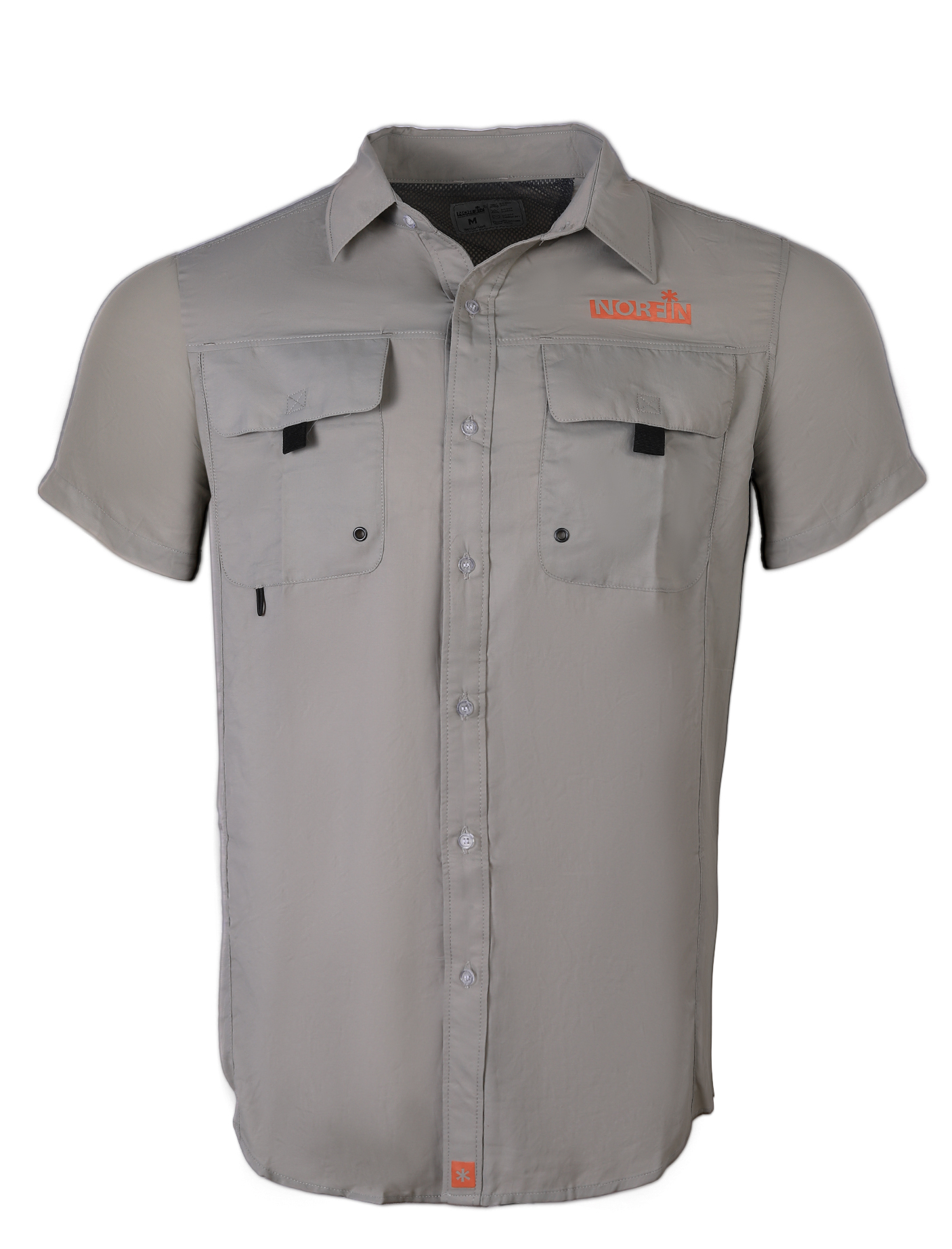 Рубашка Norfin Focus Short Sleeves Gray 01 - фото 1