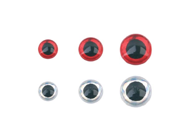 Наклейка глаз Stinger Grip 3D stickon red 5,5мм - фото 1