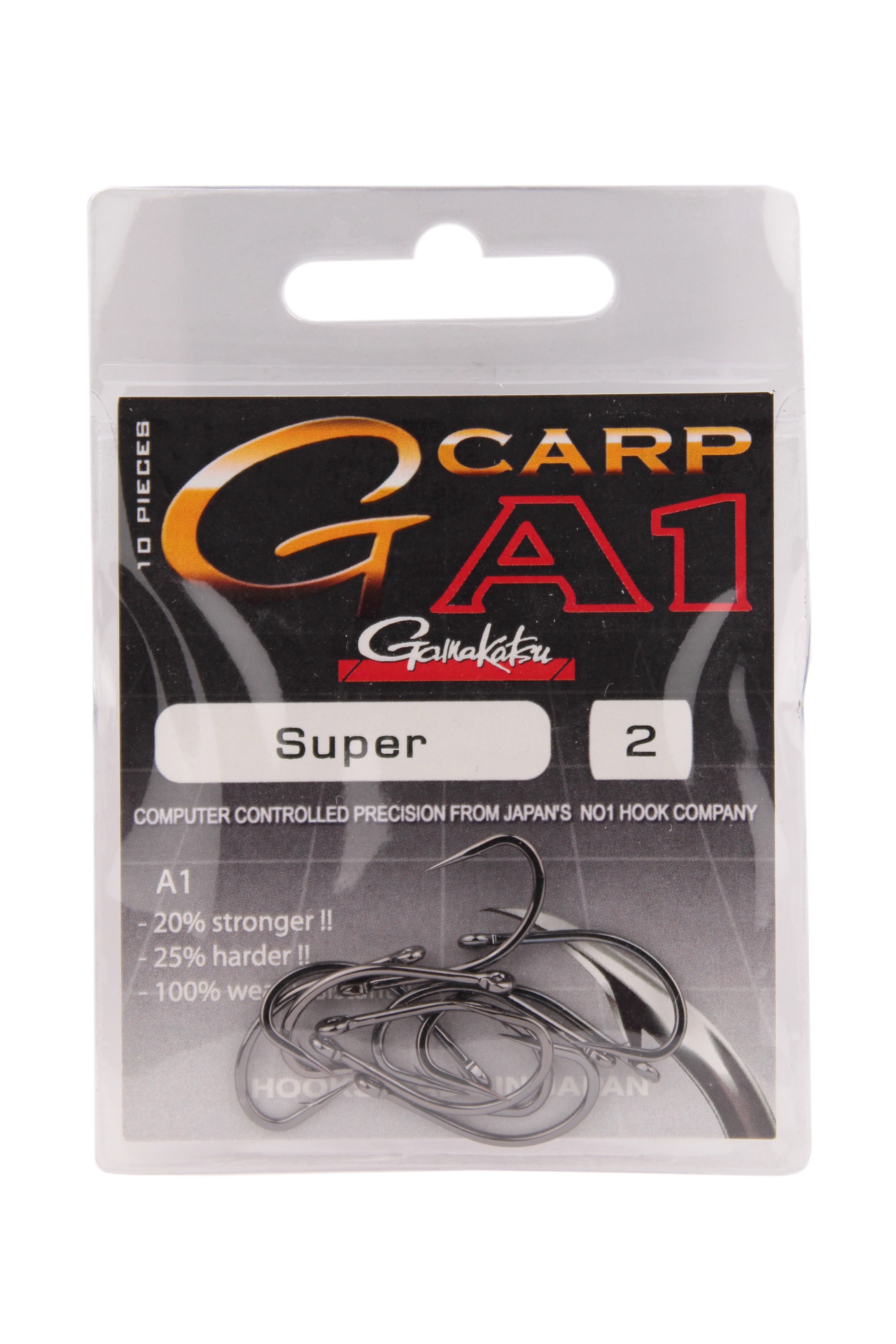 Крючок Gamakatsu A1 G-Carp super Hook №2 уп.10шт - фото 1