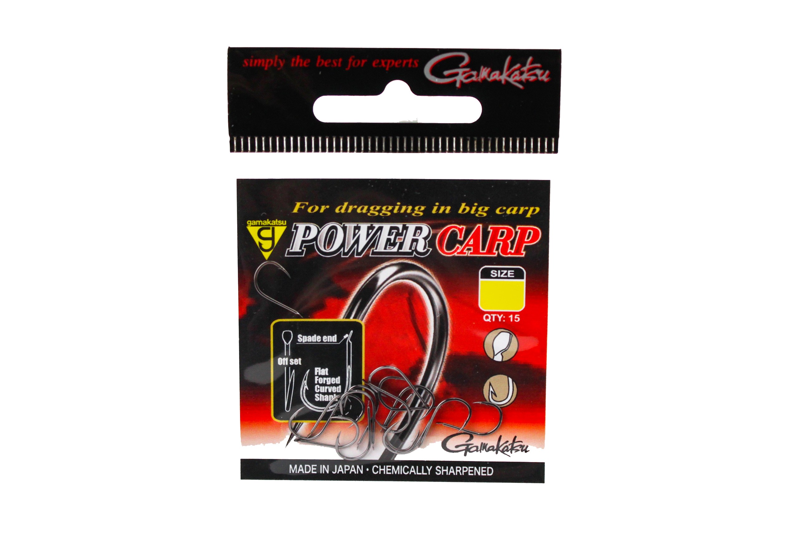 Крючок Gamakatsu Powercarp black №12 - фото 1