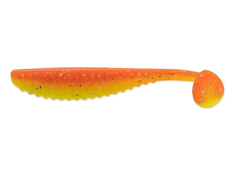 Приманка Reins 3,5&quot; S-Cape Shad Chika Orange / Chartreuse Silver - фото 1