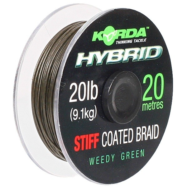 Поводковый материал Korda Hybrid stiff gravel brown 20м 20lb - фото 1