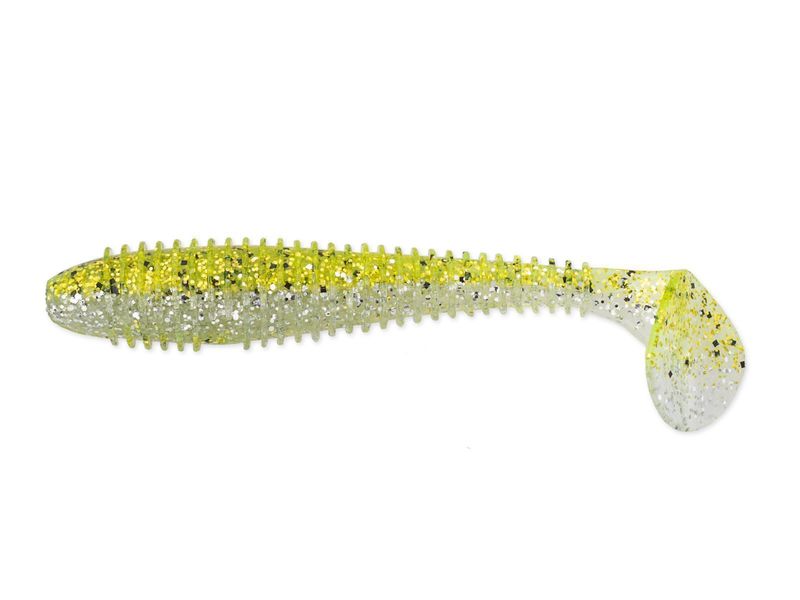 Приманка Keitech 3,8" FAT Swing Impact - Chartreuse Ice Shad - фото 1