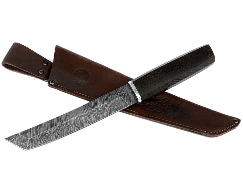 Нож ИП Семин Танто дамасская сталь венге - фото 1