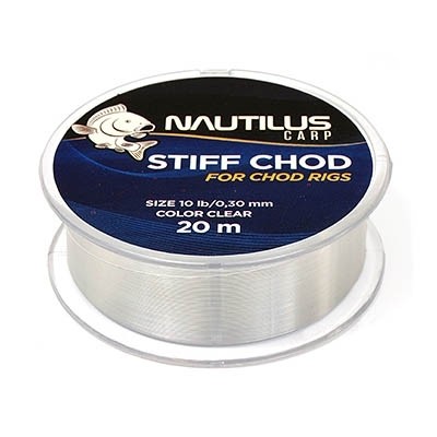 Поводковый материал Nautilus Stiff chod 10lb 20м clear - фото 1