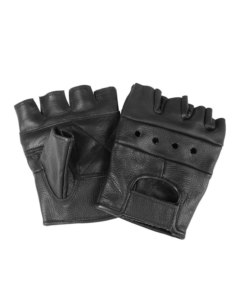 Перчатки Mil-tec Biker Fingerling Leder  - фото 1